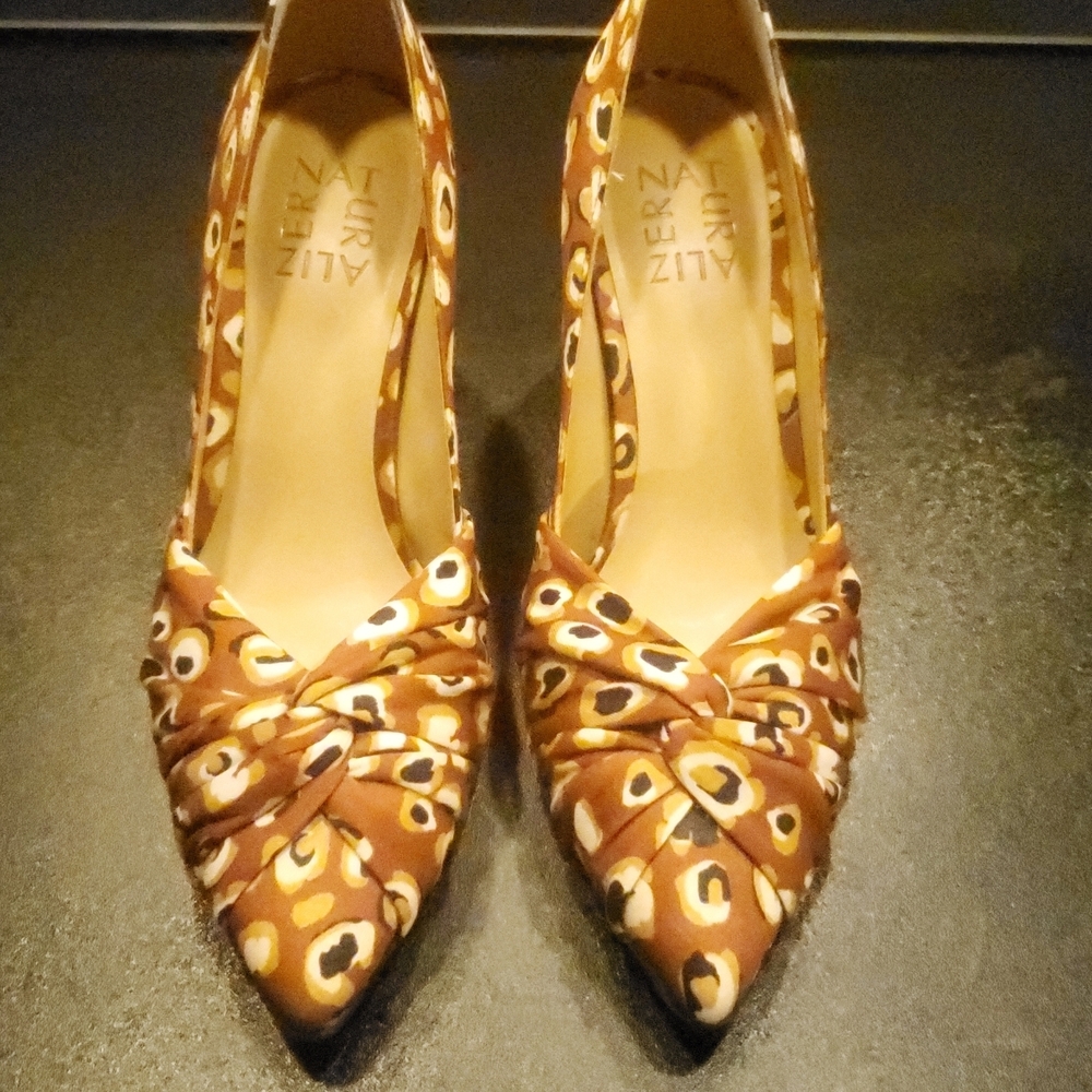 Naturalizer Helena Block Heels Leopard Print Size 6 #031626a